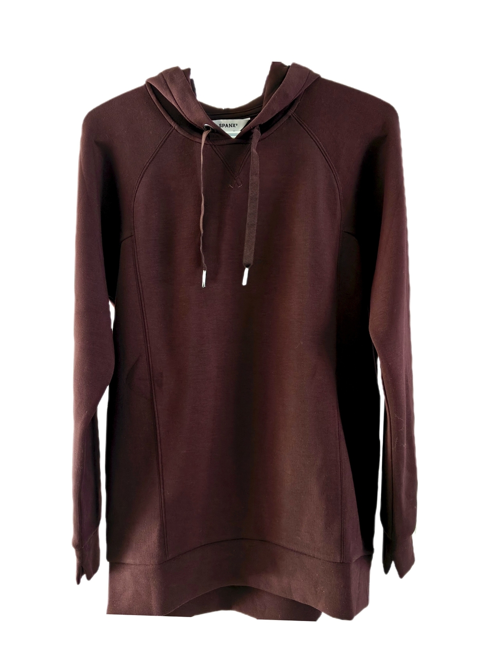 SPANX AirEssentials Pullover Hoodie In Truffle Brown Small Athleisure Travel NWT